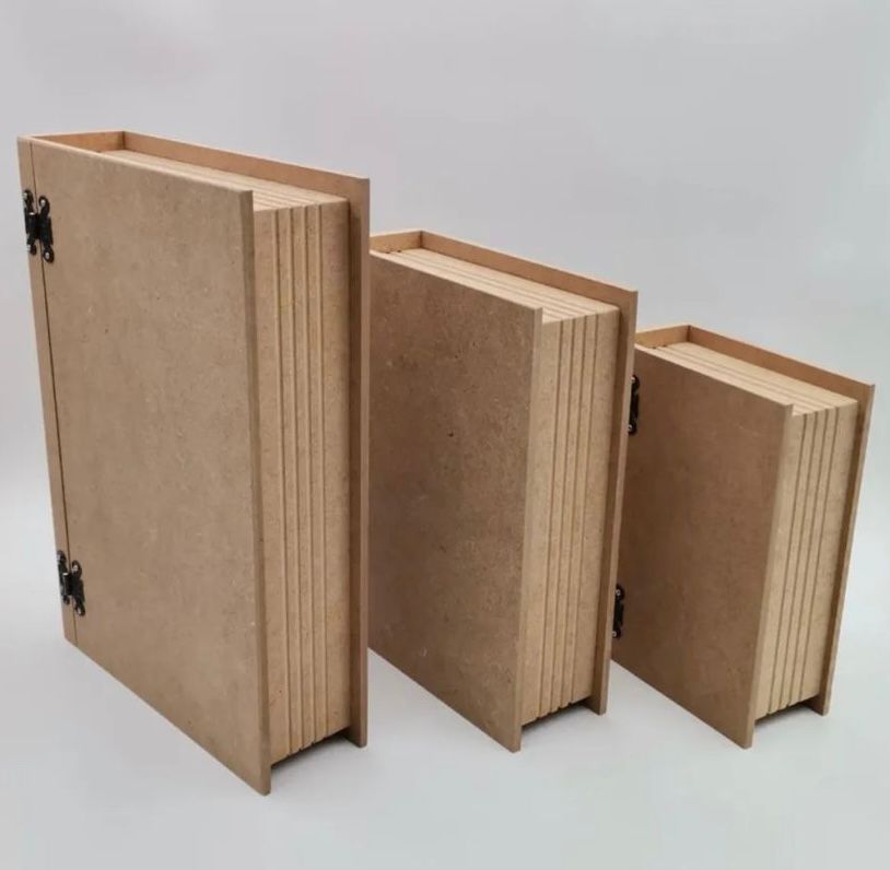 Home Decor Box - Handcrafted Wooden Box – Light Background with Floral Design