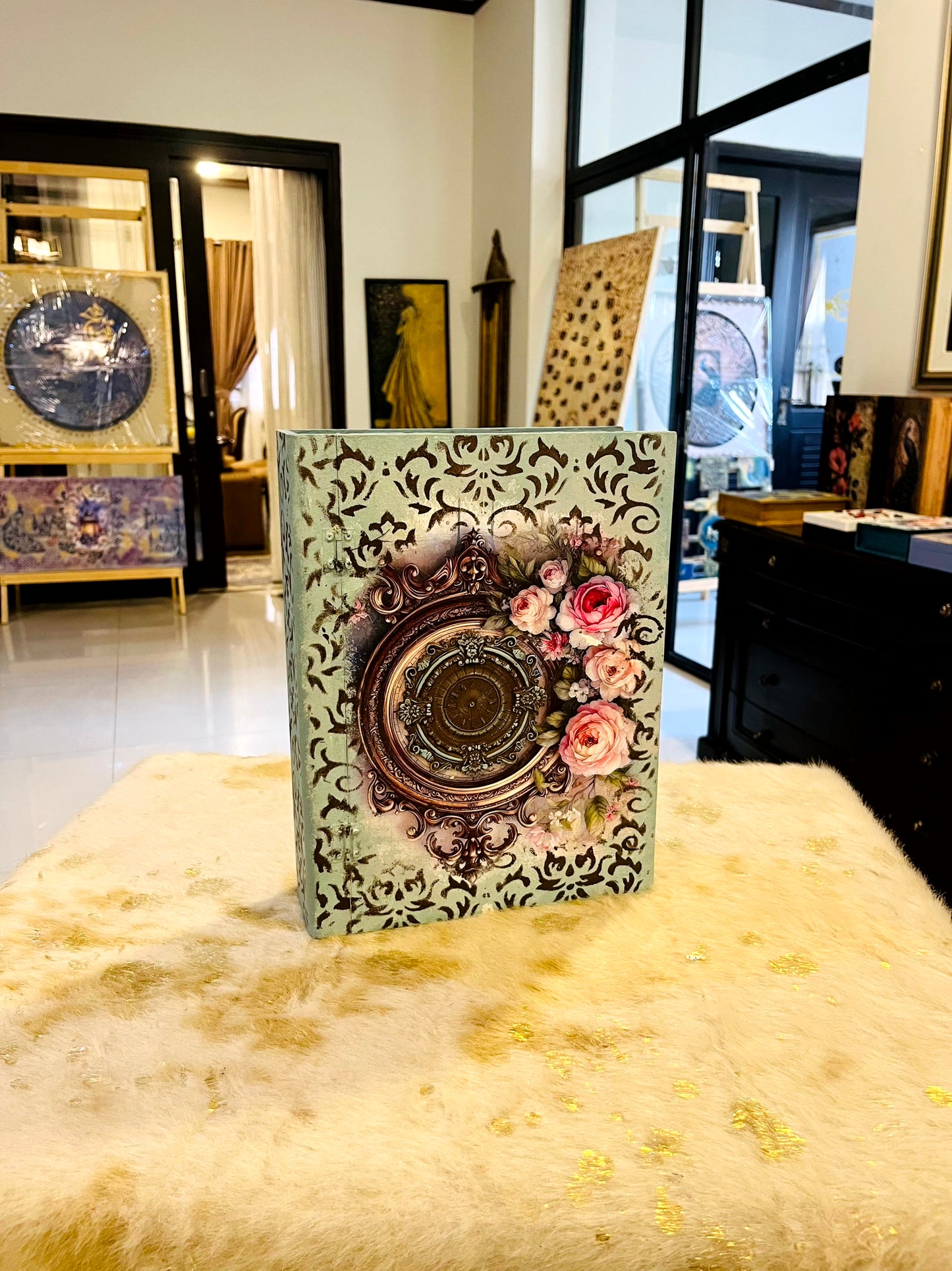 Decor Box - Customize Floral Coffee Book Box