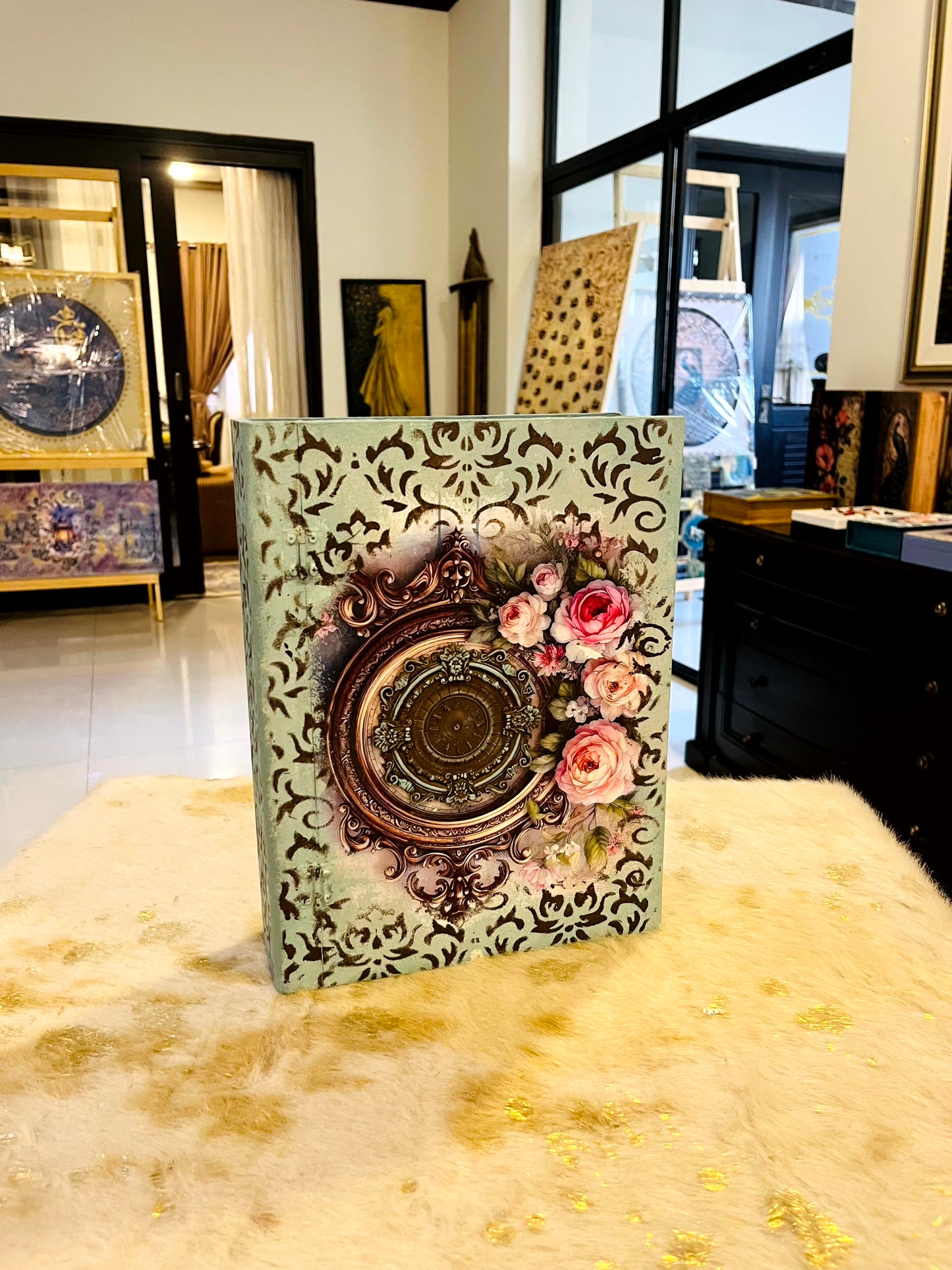 Decor Box - Customize Floral Coffee Book Box