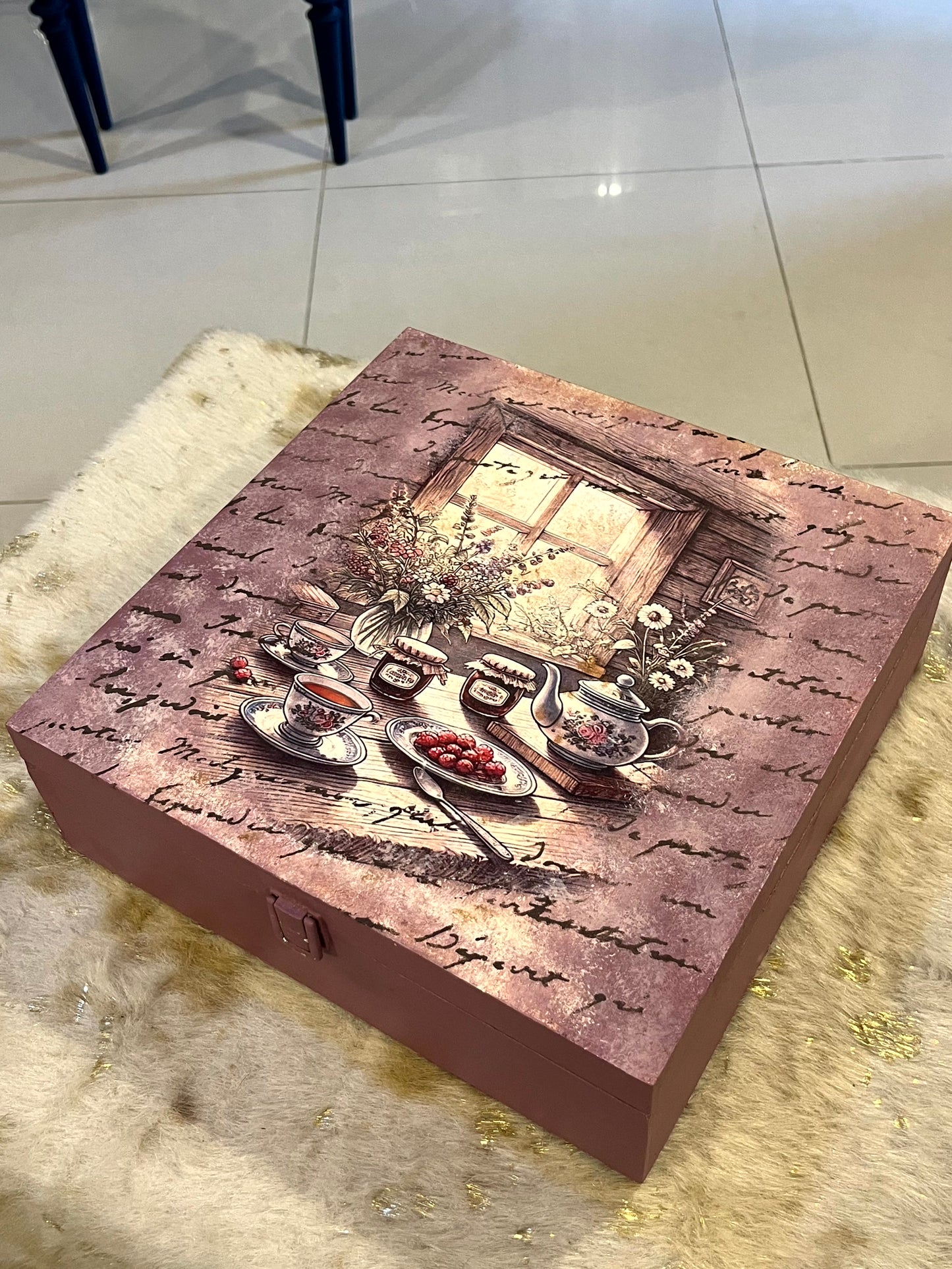 Decor Box - Customize Wooden Cutlery Organizer Box