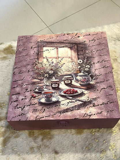 Decor Box - Customize Wooden Cutlery Organizer Box