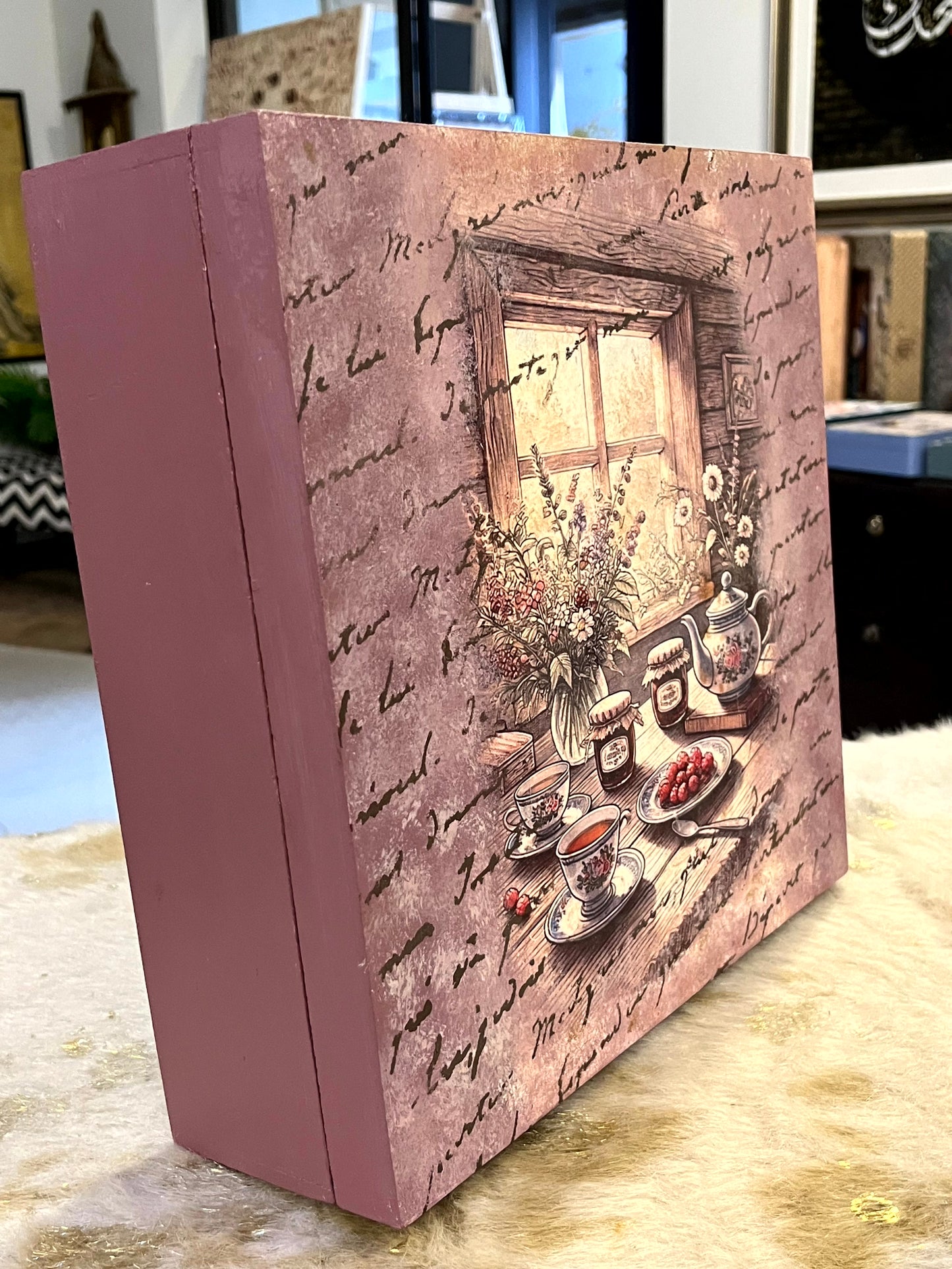 Decor Box - Customize Wooden Cutlery Organizer Box