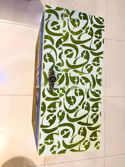 Handmade Prayer Stand - Mosque art Prayer Mat Storage