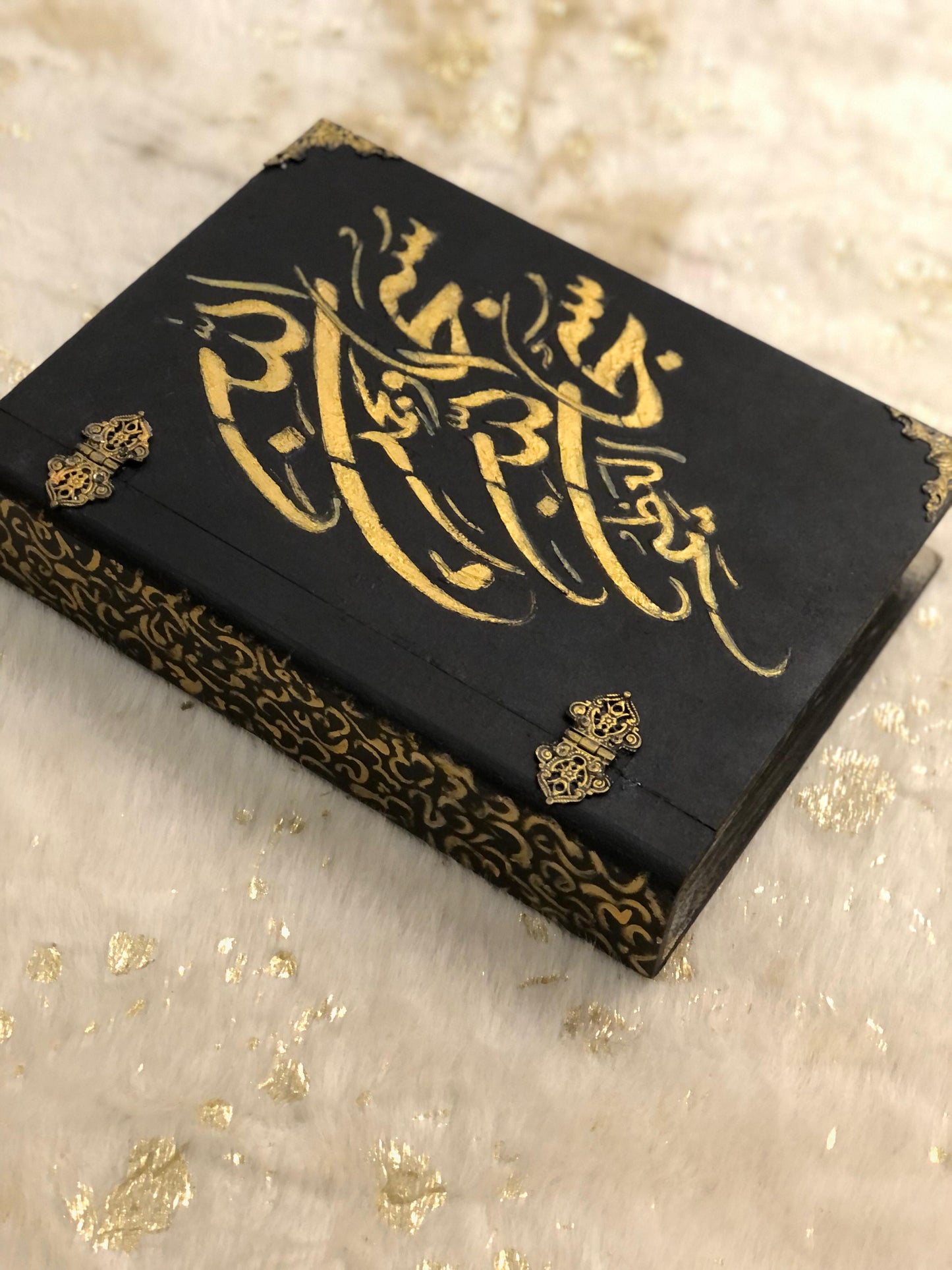 Book Box – Handmade | Engraved with Quran Verse | Wooden Storage for Quran & Books