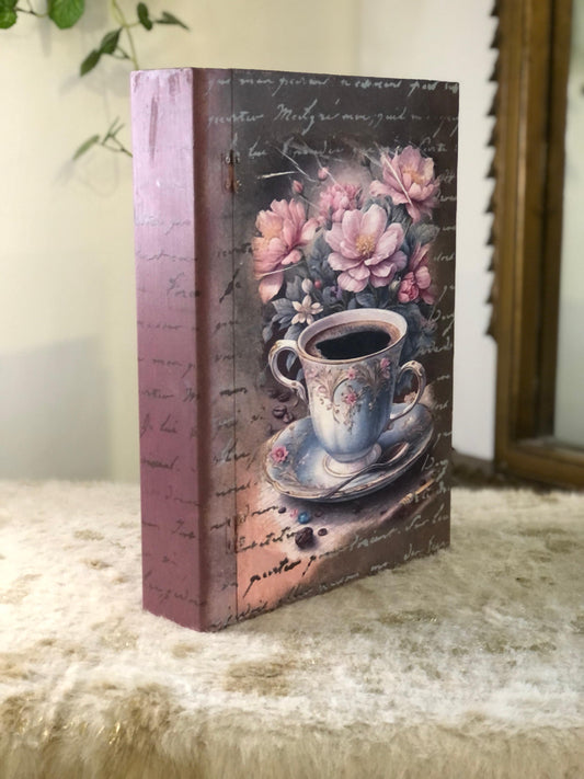 Home Decor Box - Customize Floral Coffee Book Box