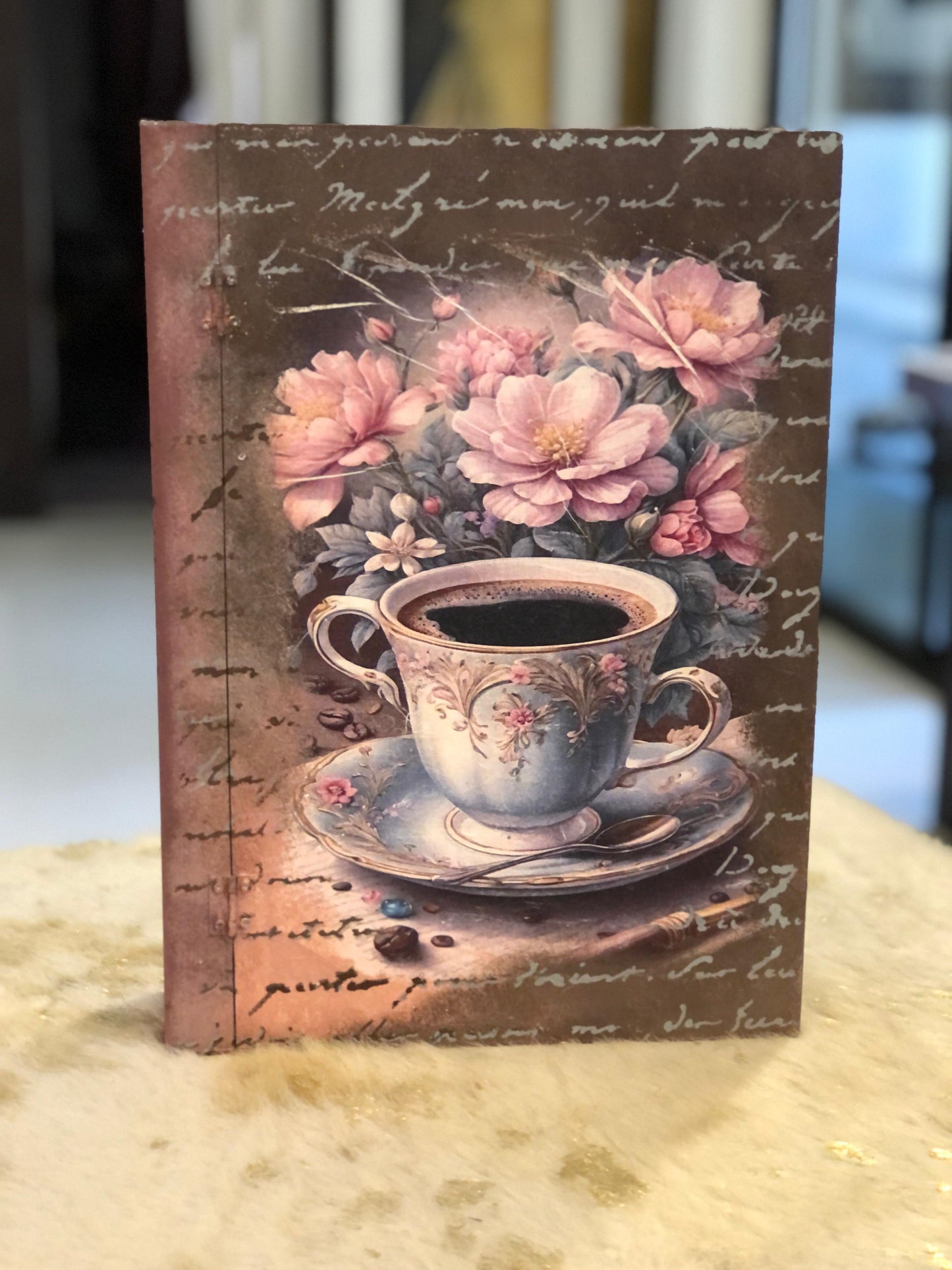 Home Decor Box - Customize Floral Coffee Book Box