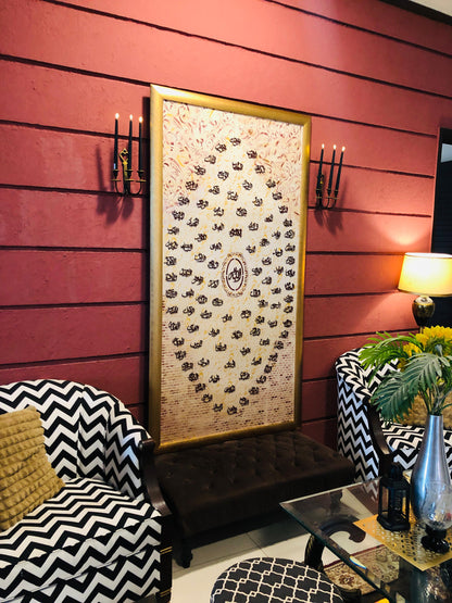 Handmade Painting - Wall art, 99 Names of Allah, Decoupage, Handmade, arabic calligraphy, Wall Decor