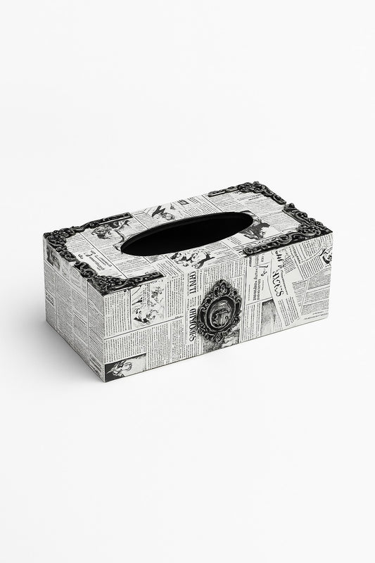 Tissue Box - With News Paper Design