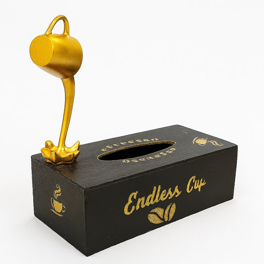 Tissue box - With Floating Cup