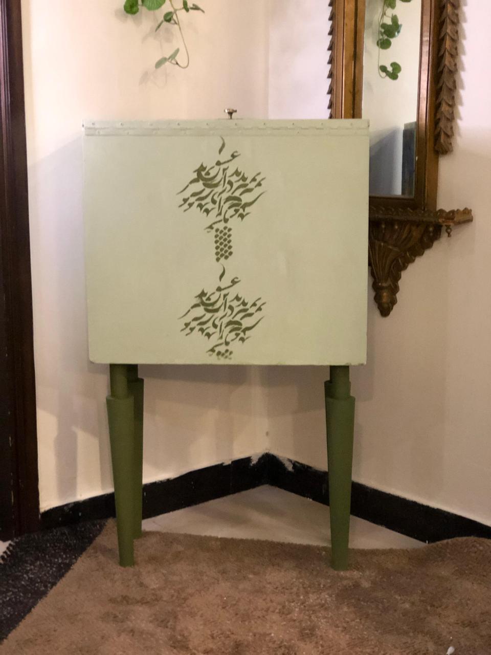 Handmade Prayer Stand - Mosque art Prayer Mat Storage