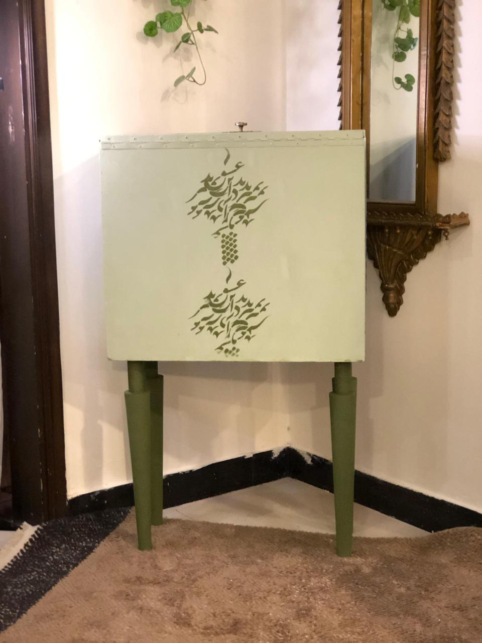 Handmade Prayer Stand - Mosque art Prayer Mat Storage