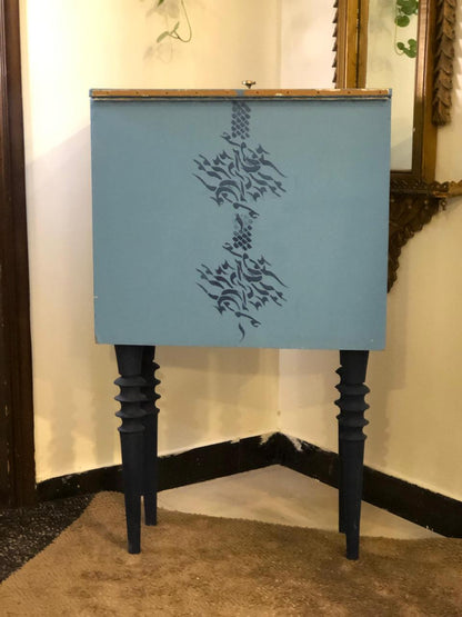 Handmade Prayer Stand - Decoupage art Prayer Mat Storage