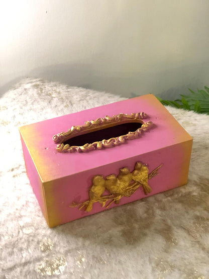 Tissue Box - With Birds family Design