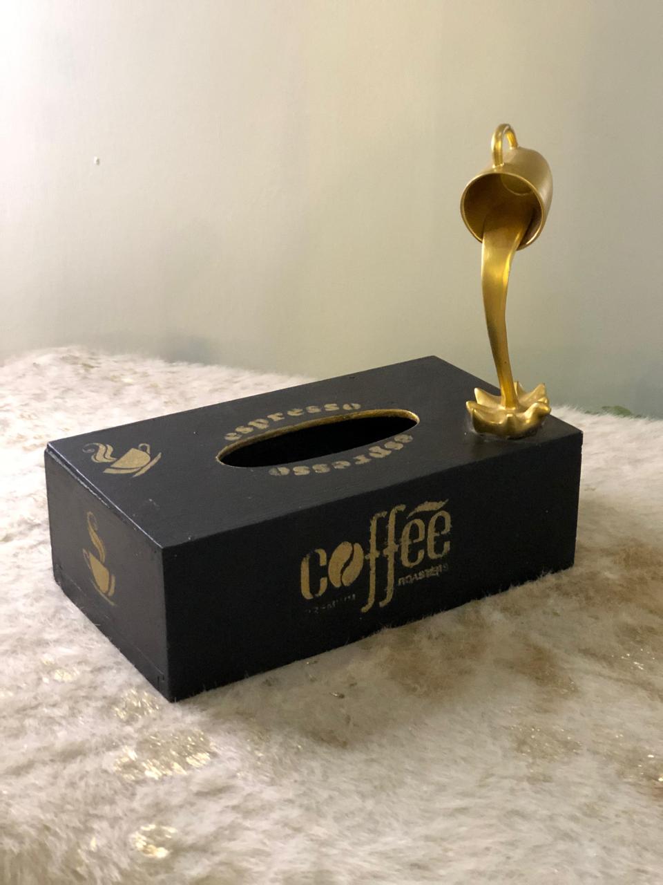 Tissue box - With Floating Cup