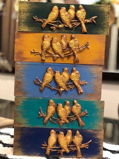 Tissue Box - With Birds family Design