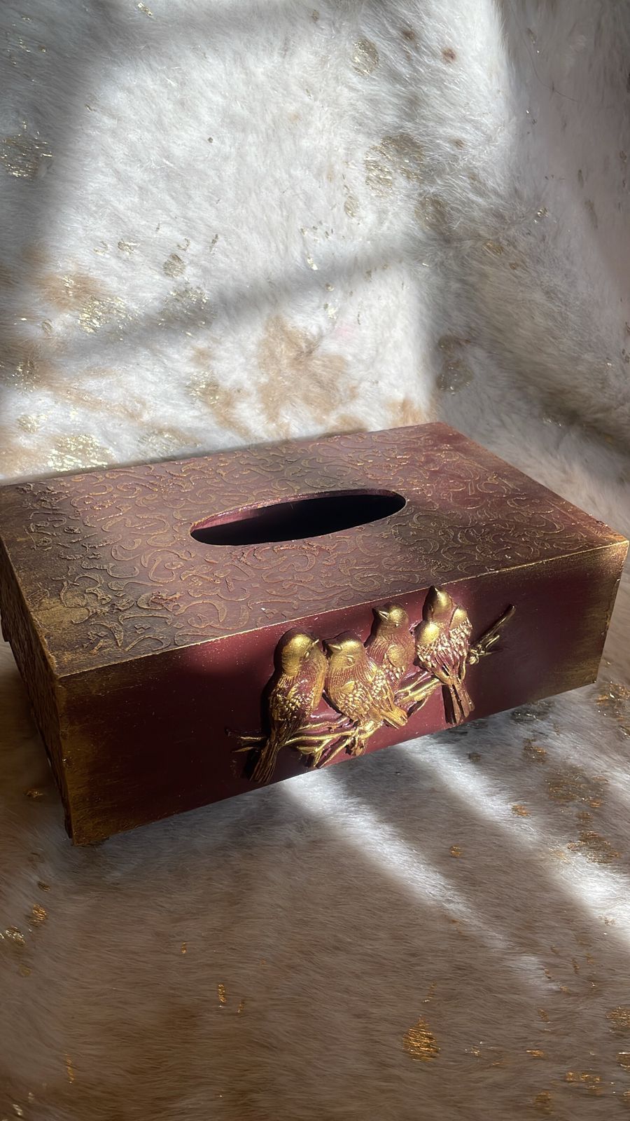 Tissue Box - With Birds family Design