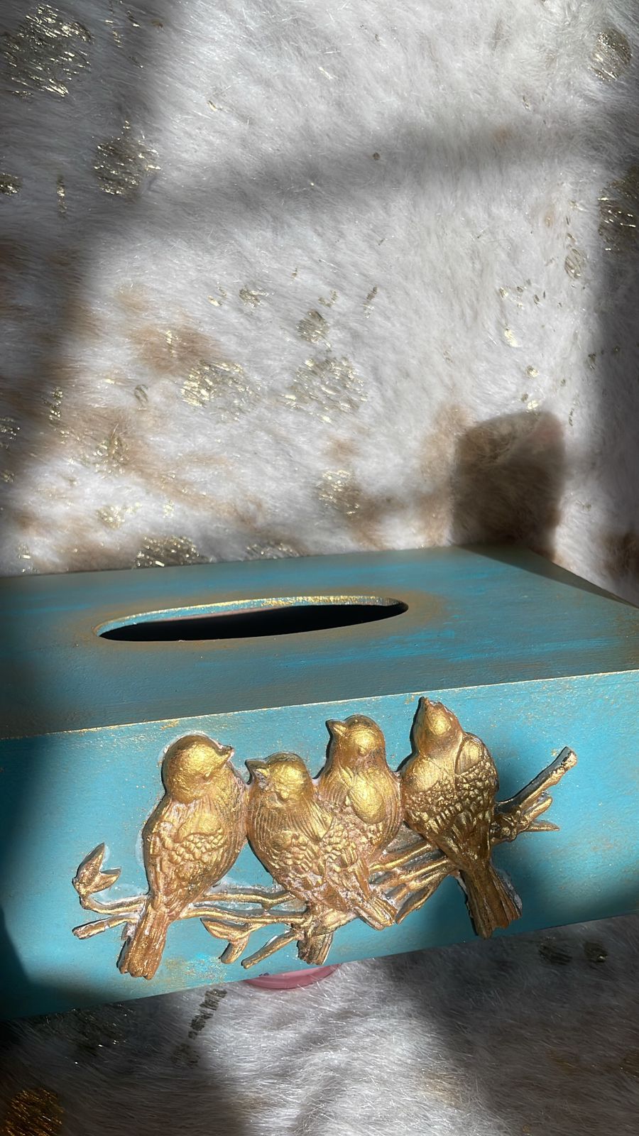 Tissue Box - With Birds family Design