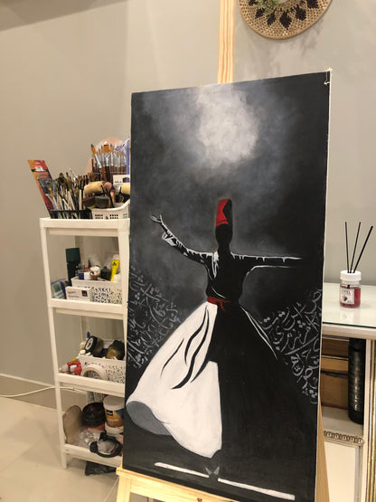 Handmade Painting - Rumi Painting Wall Art