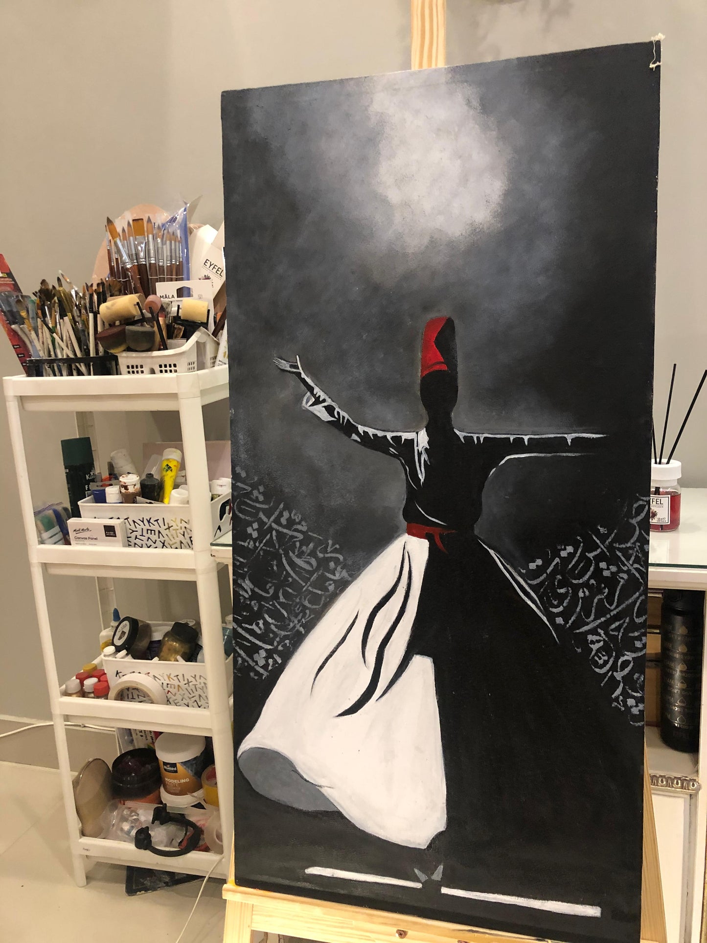 Handmade Painting - Rumi Painting Wall Art
