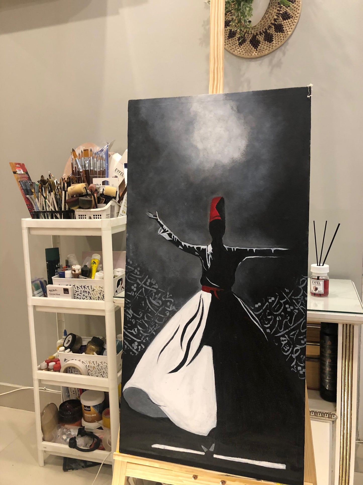 Handmade Painting - Rumi Painting Wall Art