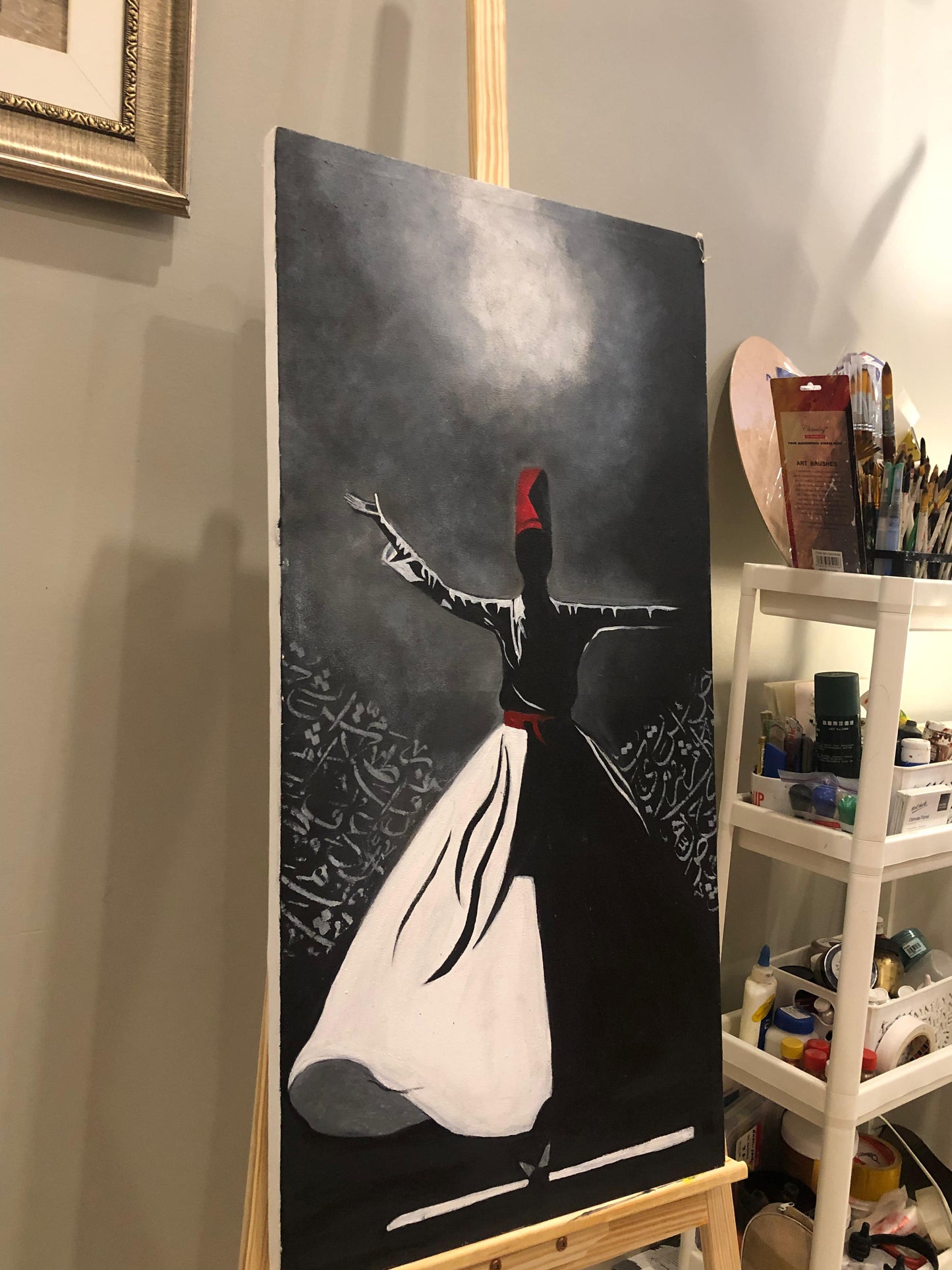 Handmade Painting - Rumi Painting Wall Art