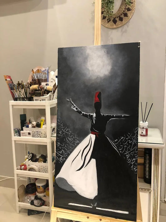 Handmade Painting - Rumi Painting Wall Art