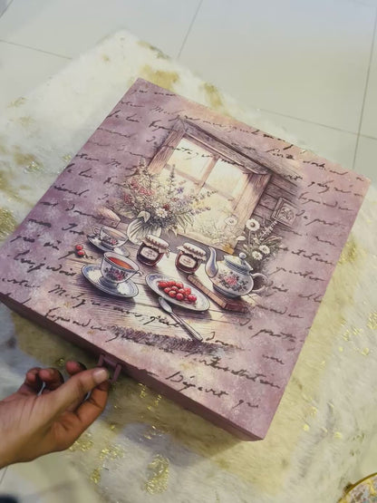 Decor Box - Customize Wooden Cutlery Organizer Box