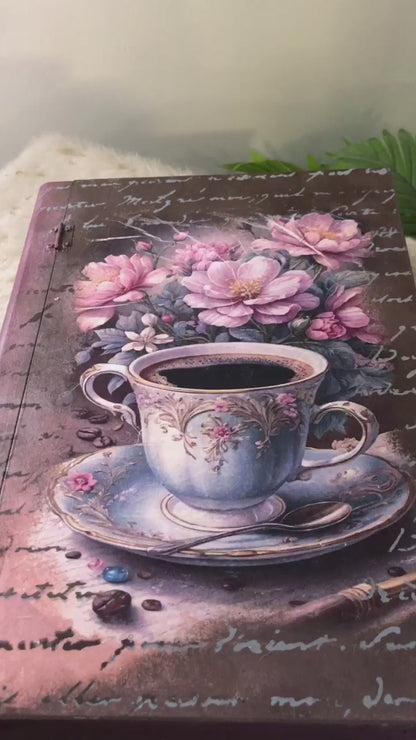 Home Decor Box - Customize Floral Coffee Book Box