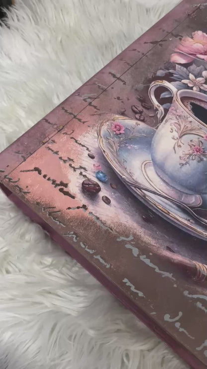 Home Decor Box - Customize Floral Coffee Book Box