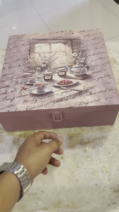 Decor Box - Customize Wooden Cutlery Organizer Box