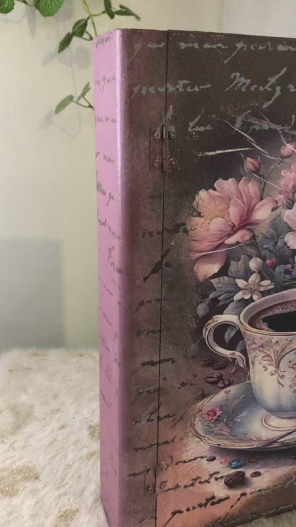 Home Decor Box - Customize Floral Coffee Book Box