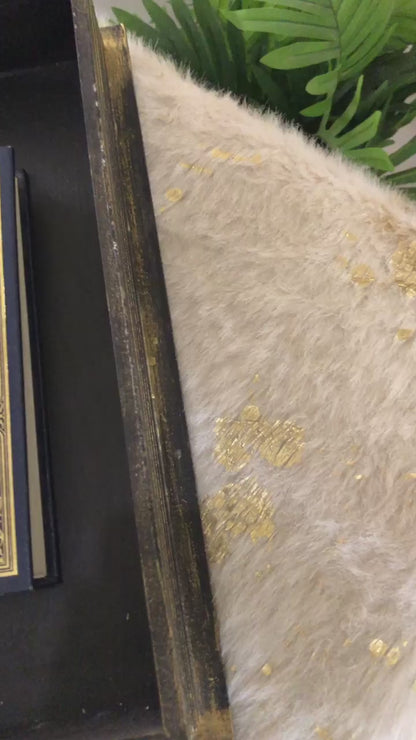 Book Box – Hand-Painted Kaaba Book Box with Islamic Calligraphy - Decopage , textured art wooden box